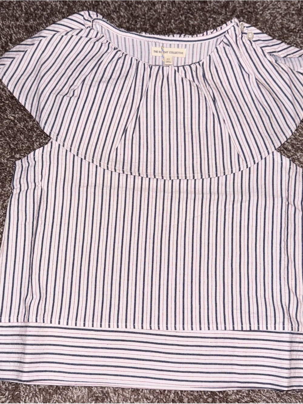 The Sunday Collective Girls’ Striped Blouse